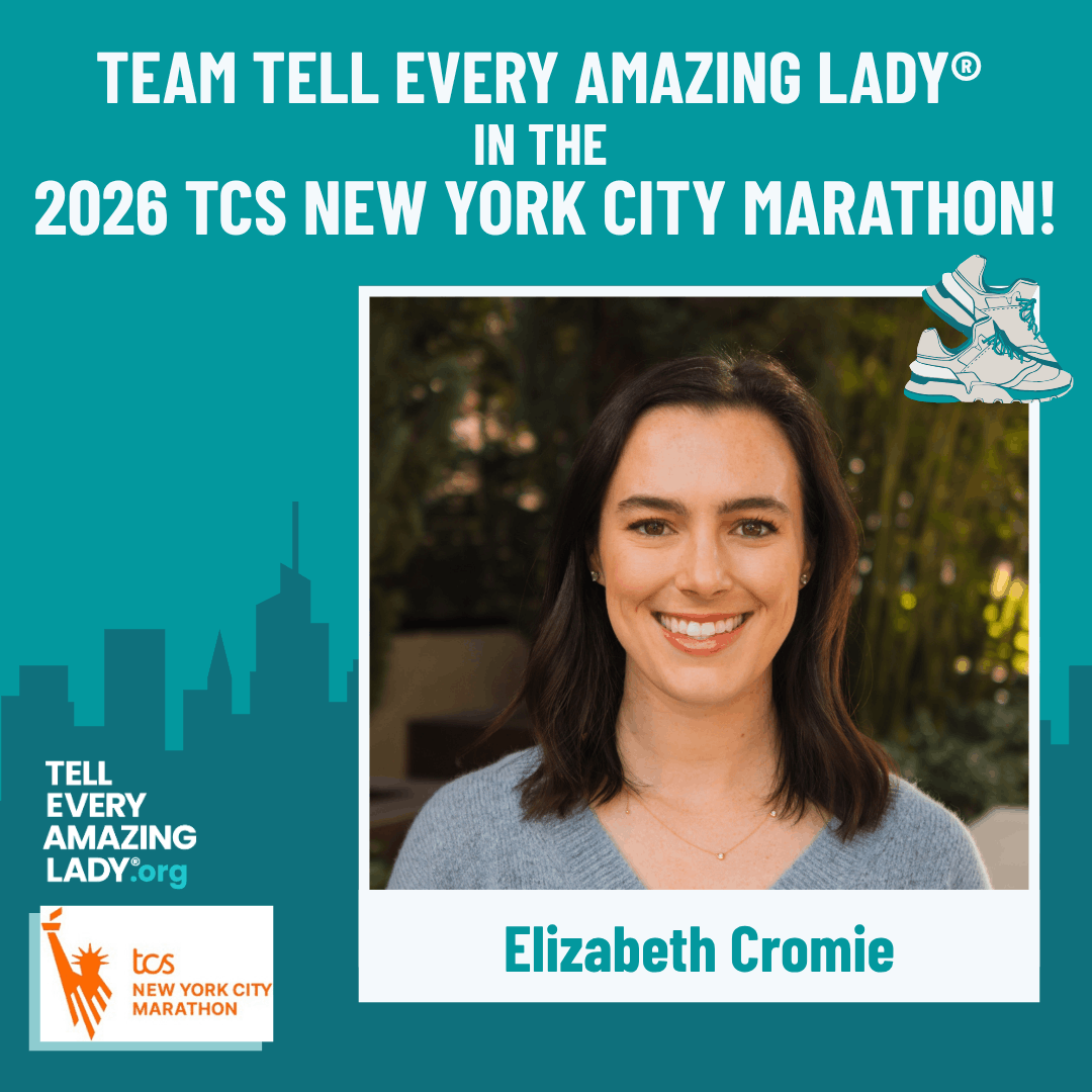 Meet elizabeth running for team tell every amazing lady® at the 2026 TCS New York City marathon