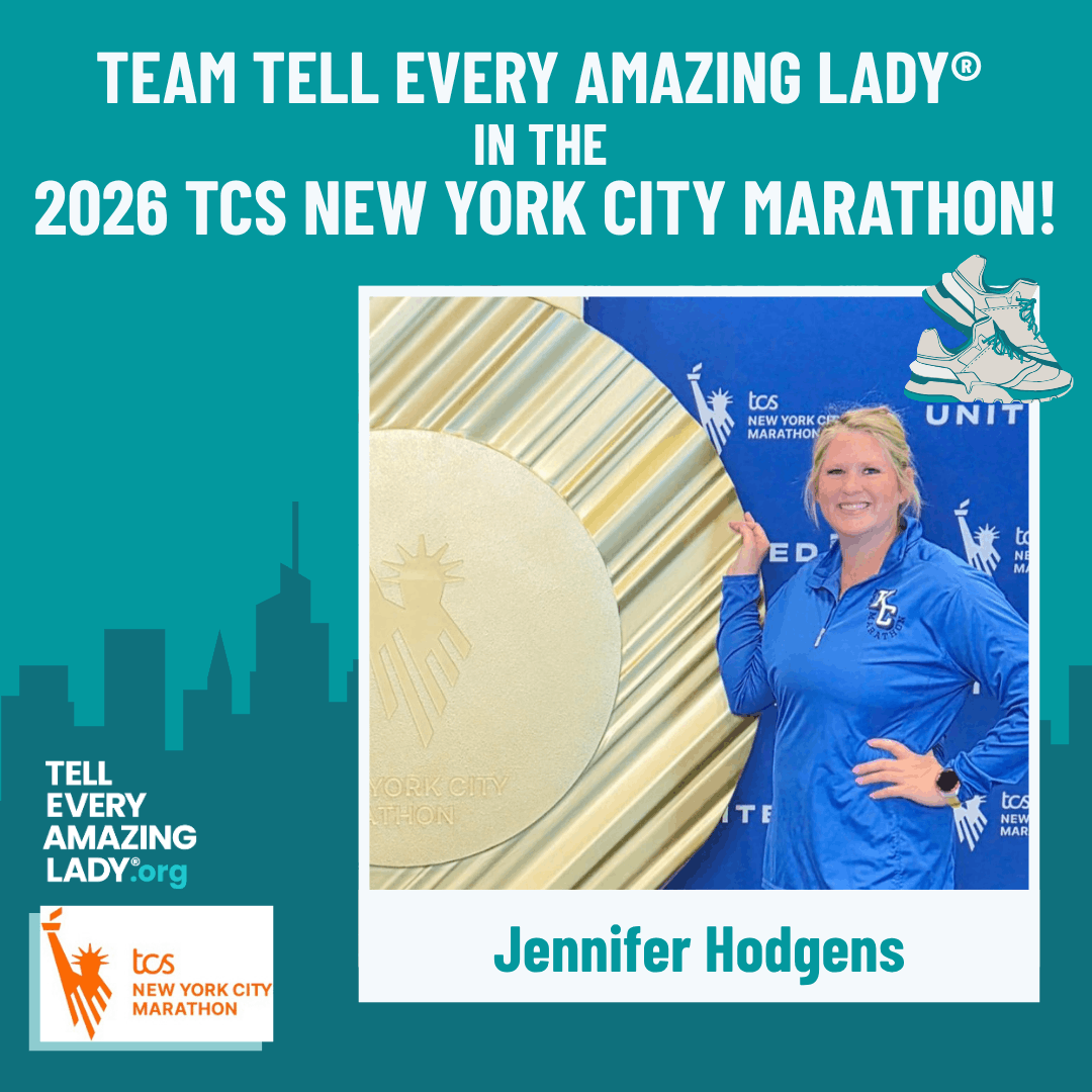 Meet jennifer running for team tell every amazing lady® at the 2026 TCS New York City marathon