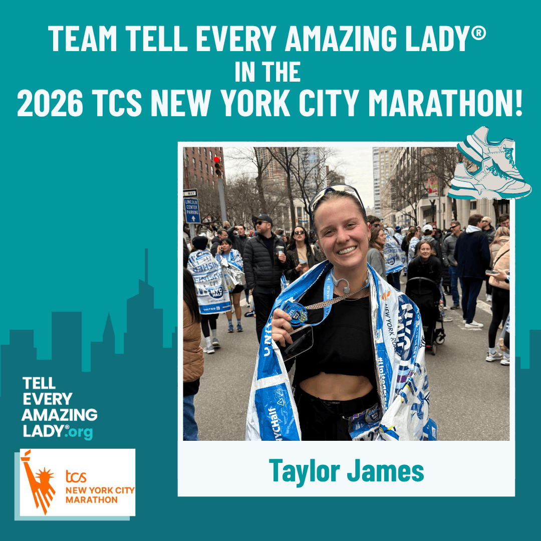 Meet taylor J running for team tell every amazing lady® at the 2026 TCS New York City marathon