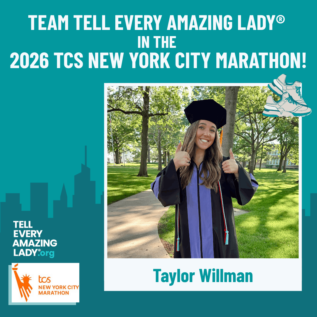 Meet taylor w running for team tell every amazing lady® at the 2026 TCS New York City marathon