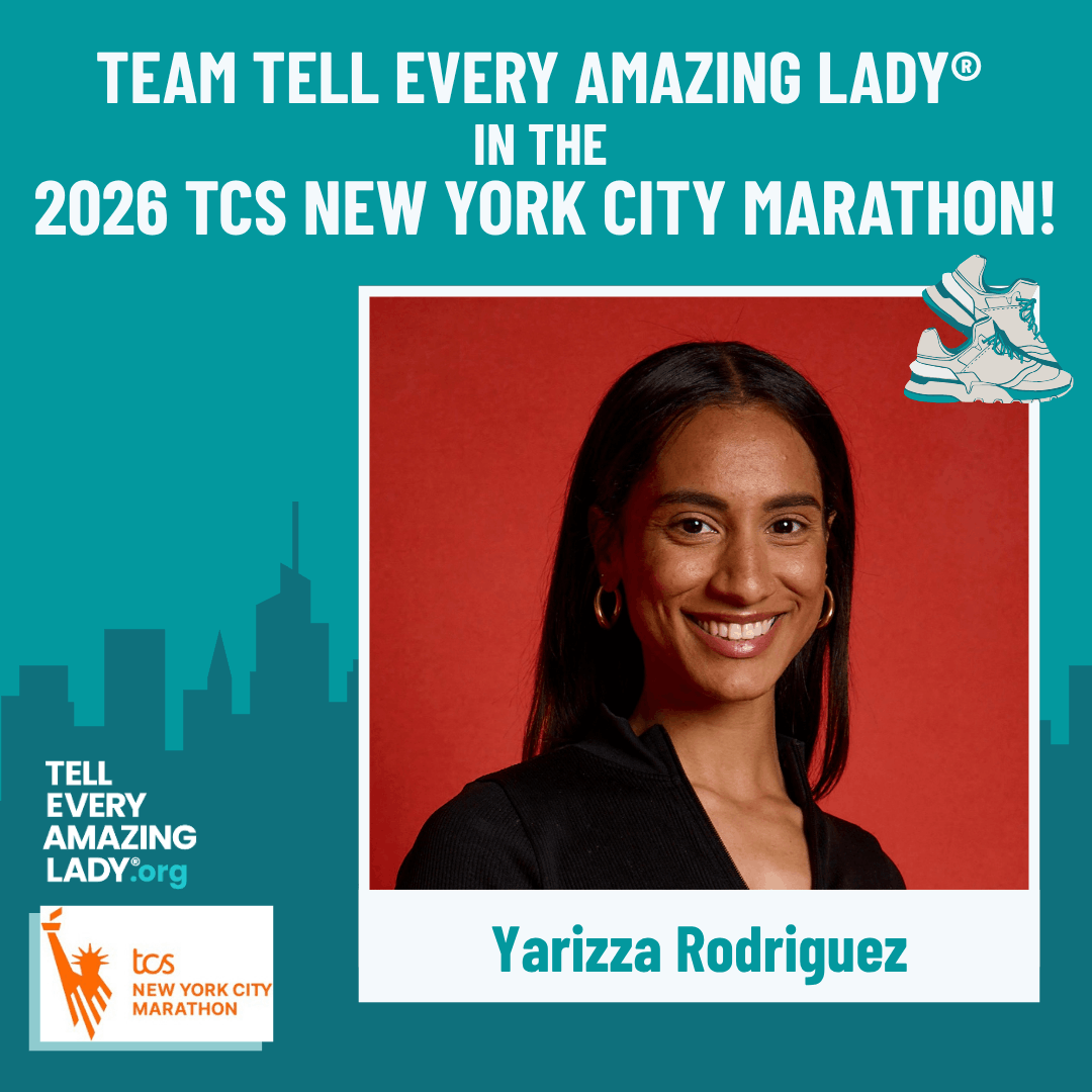 Meet yarizza running for team tell every amazing lady® at the 2026 TCS New York City marathon
