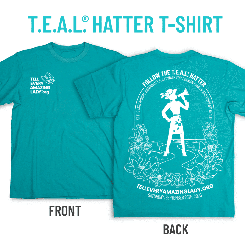 shirt for 13th annual savannah teal walk